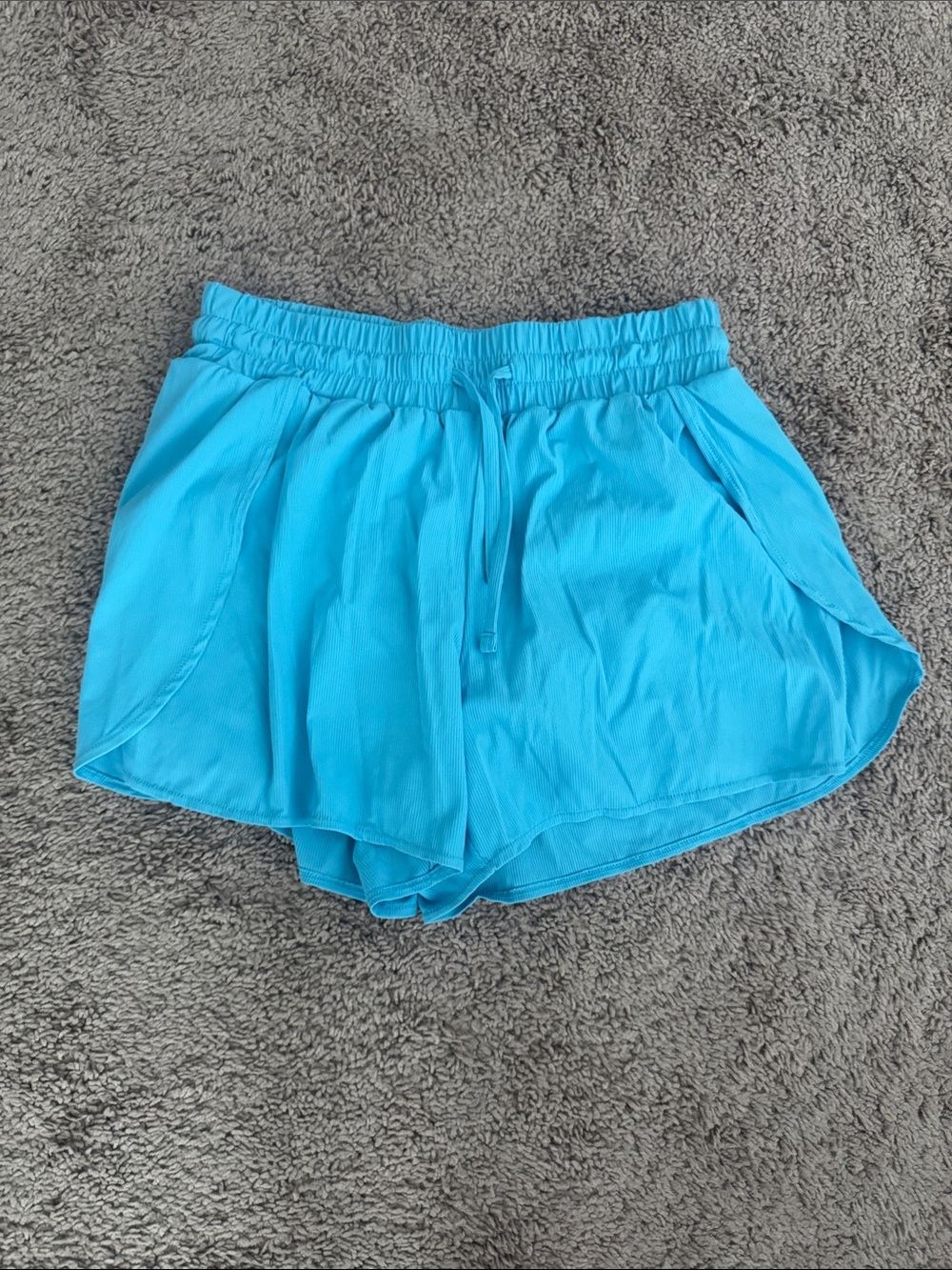 Zella Bright Aqua Drawstring Athletic Shorts